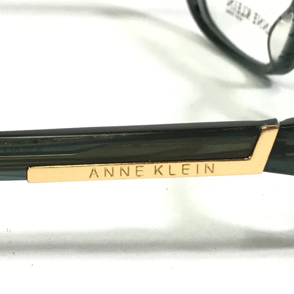 Anne Klein Eyeglasses Frames AK 8095 237 Green Gold Oval Round 52-17-135